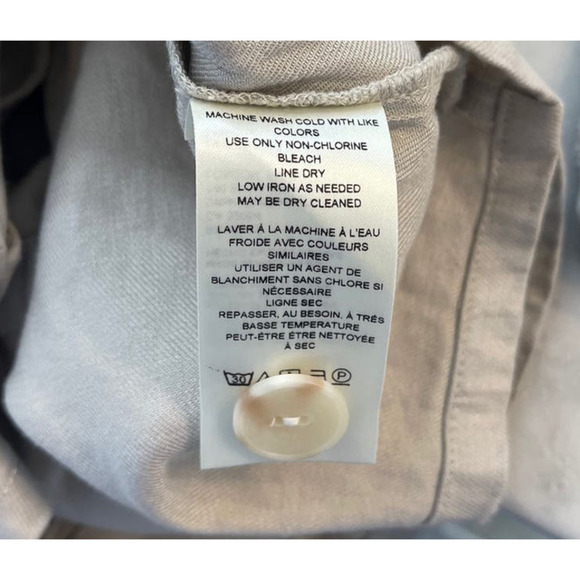 Anthropologie Maeve Aviator Jacket with Cinched Waist, Color Beige, Size Medium - Picture 14 of 14